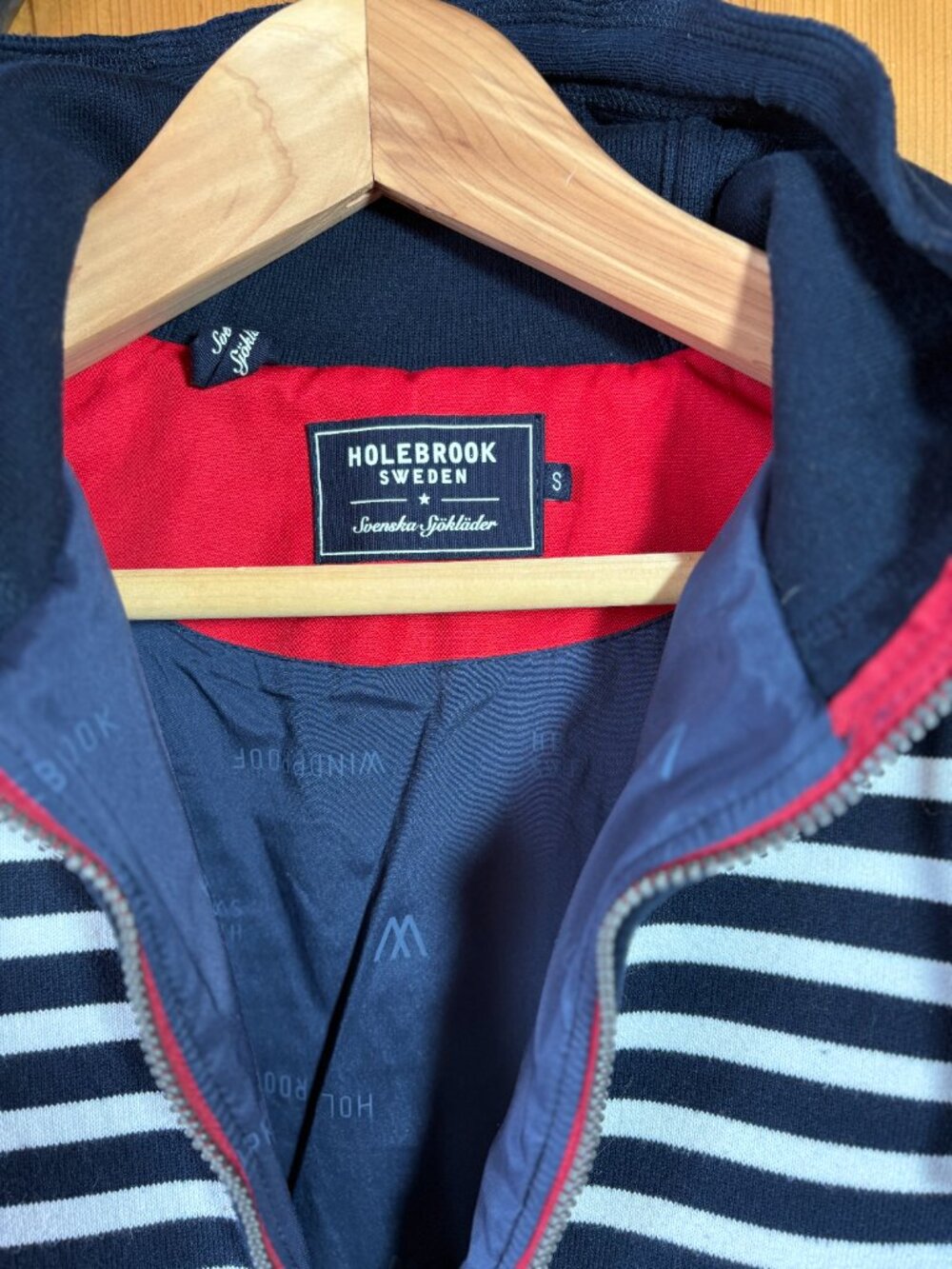Holebrook Sweden Women's Full-zip Cotton Striped Hooded Sweater/Jacket - Picture 4 of 5